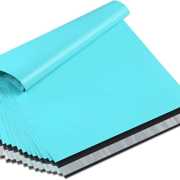 🔥(10) 10x13" Poly Mailing Bags Teal Color Shipping Mailing Envelopes Bags - Picture 7 of 8